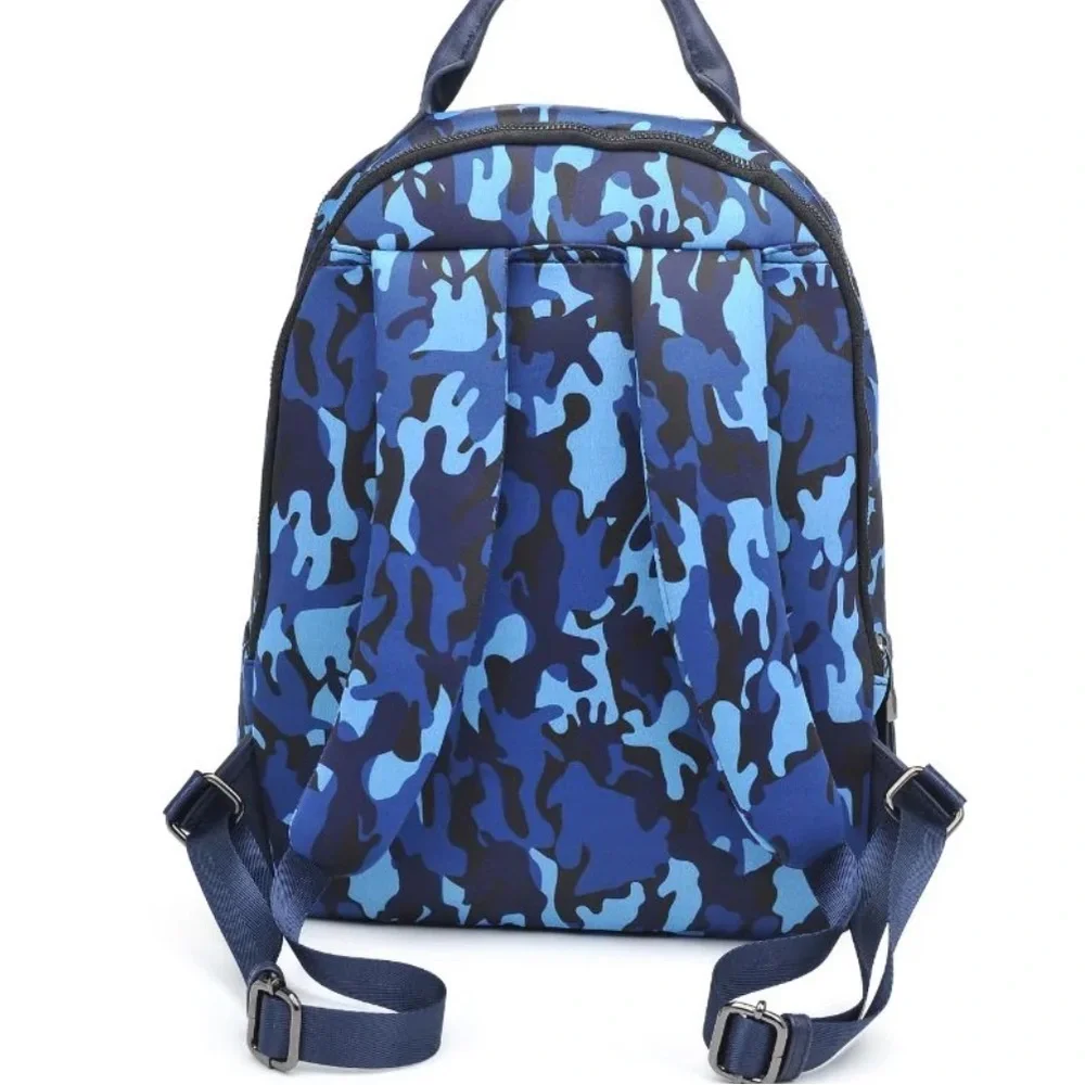 NEW Sol And Solene Cloud Nine Blue Camo Backpack